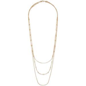 Stylish Gold Multi-Layered Necklace with Tassel for Fashion-Forward Women